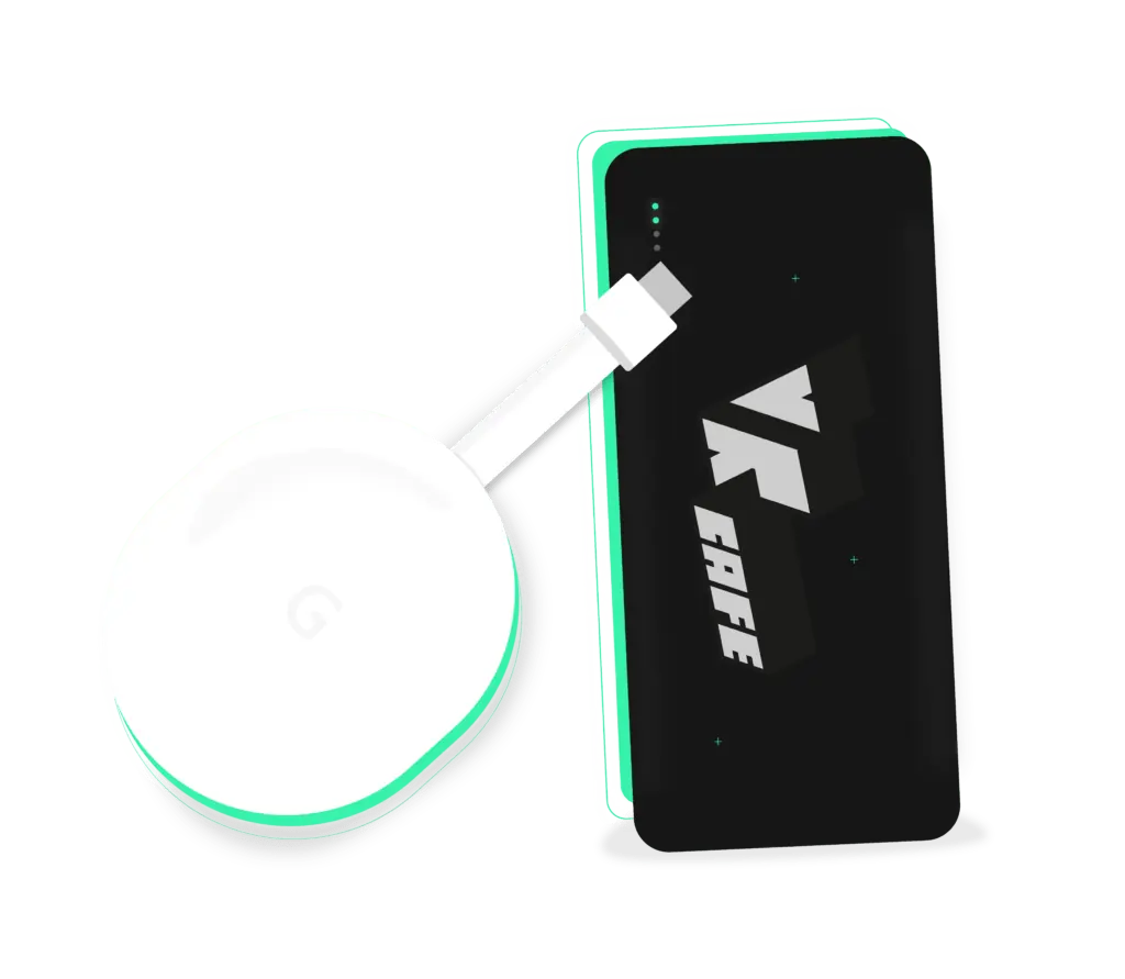chromecast met powerbank